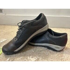 KEEN Mens Austin Brown Leather Oxford Walking Shoes Lace-Up Size 14